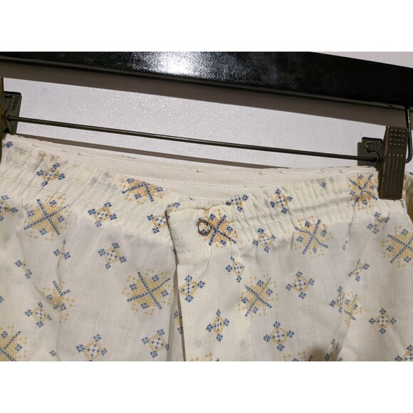 Mens Vintage Towncraft Penneys Pajama Set 60s Cream Blue No Iron 42-44 L - Picture 6 of 6